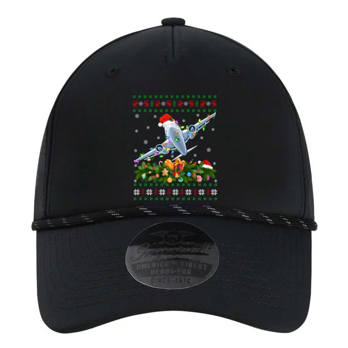 Ugly Xmas Lights Santa Hat Airplane Christmas Gift Performance The Dyno Cap