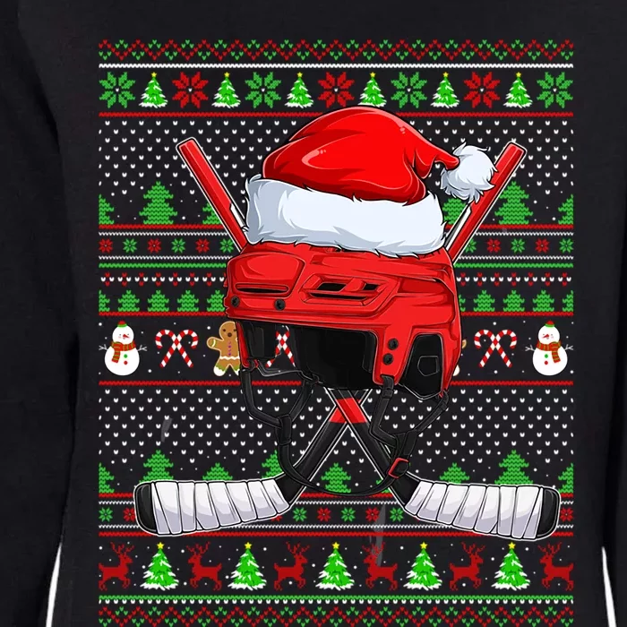 Ugly Xmas Sweater Style Lighting Hockey Christmas Gift Womens California Wash Sweatshirt