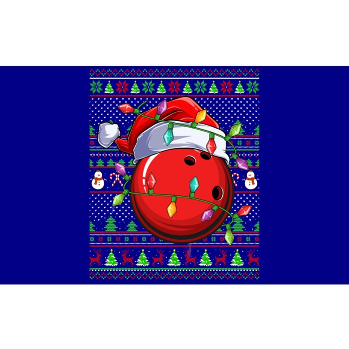 Ugly Xmas Sweater Style Lighting Bowling Christmas Great Gift Bumper Sticker