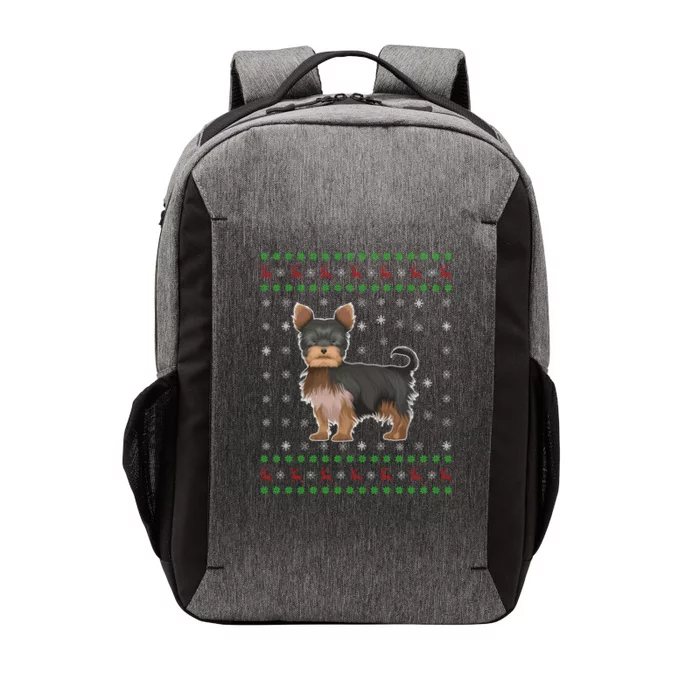 Ugly Xmas Yorkshire Terrier Graphic Ugly Sweater Christmas Gift Vector Backpack