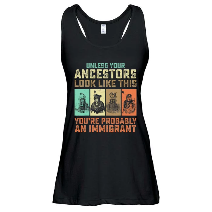 Unless Your Ancestors American YouRe Probably An Immigrant Ladies Essential Flowy Tank