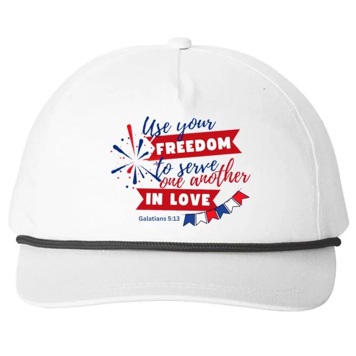 Use Your Freedom Snapback Five-Panel Rope Hat