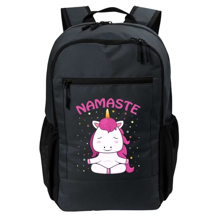 Unicorn Yoga Gift Magical Unicorns Sukhasana Namaste Funny Gift Daily Commute Backpack