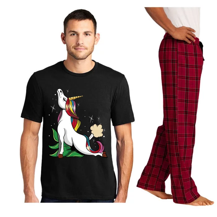 Unicorn Yoga Inhale Exhale Cobra Pose Farting Magical Yogi Gift Pajama Set