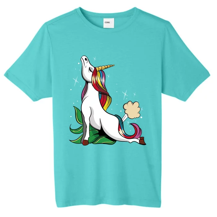 Unicorn Yoga Inhale Exhale Cobra Pose Farting Magical Yogi Gift ChromaSoft Performance T-Shirt