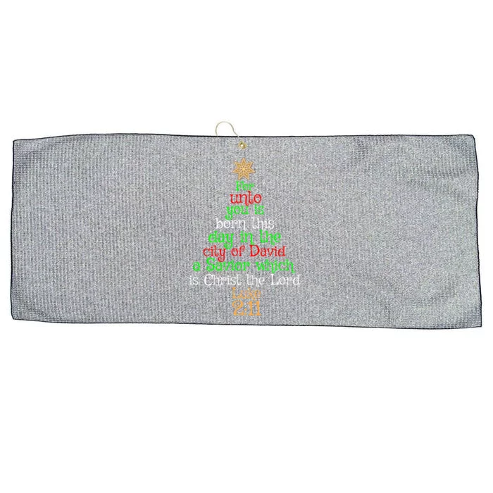 Unto You Is Born A Savior Christmas Christian Gift Meaningful Gift Large Microfiber Waffle Golf Towel