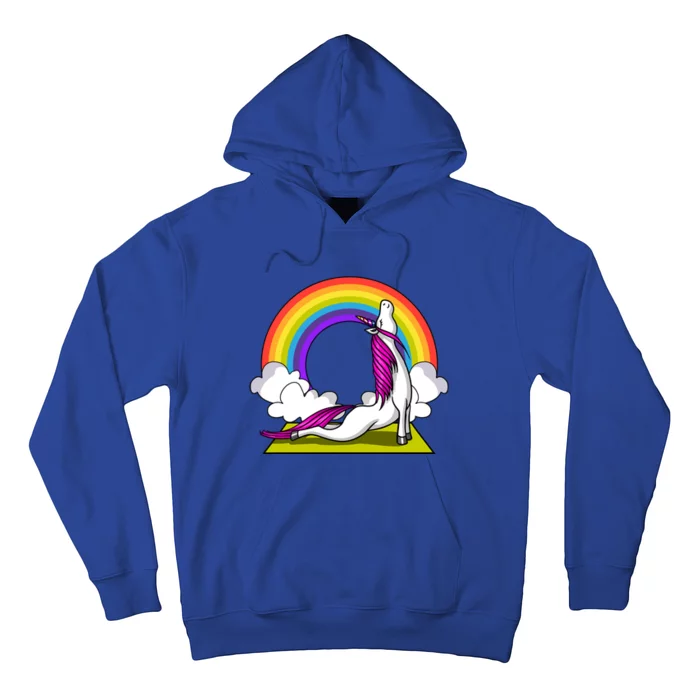 Unicorn Yoga Zen Magical Rainbow Fantasy Gift Hoodie