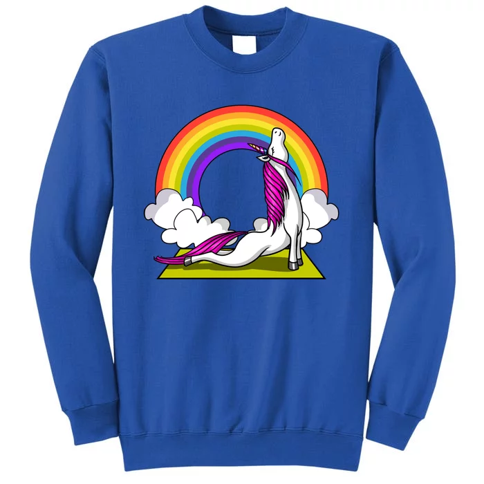 Unicorn Yoga Zen Magical Rainbow Fantasy Gift Tall Sweatshirt