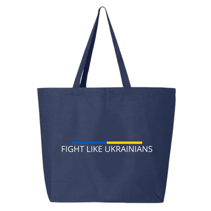 Ukrainian Zelensky Ukraine Army Green Fight Like Ukrainians 25L Jumbo Tote