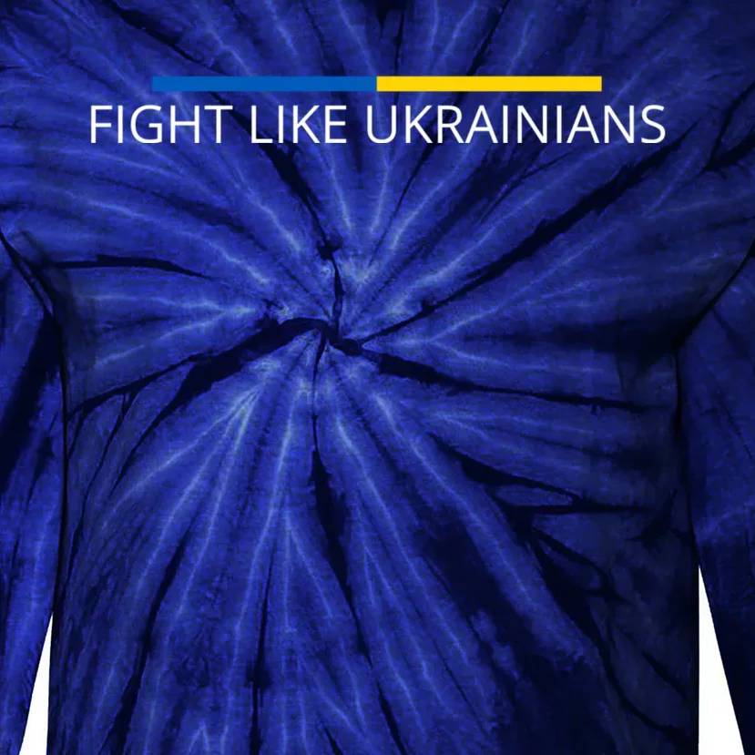 Ukrainian Zelensky Ukraine Army Green Fight Like Ukrainians Tie-Dye Long Sleeve Shirt