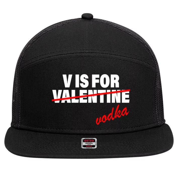 V Is For Val VODKA 7 Panel Mesh Trucker Snapback Hat