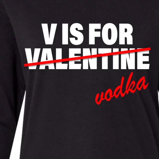 V Is For Val VODKA Womens Cotton Relaxed Long Sleeve T-Shirt