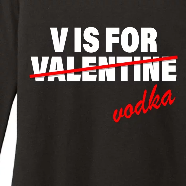 V Is For Val VODKA Womens CVC Long Sleeve Shirt