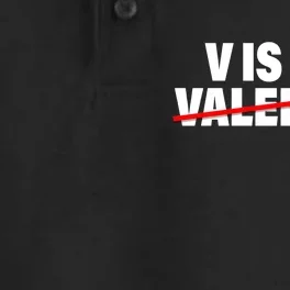 V Is For Val VODKA Dry Zone Grid Performance Polo