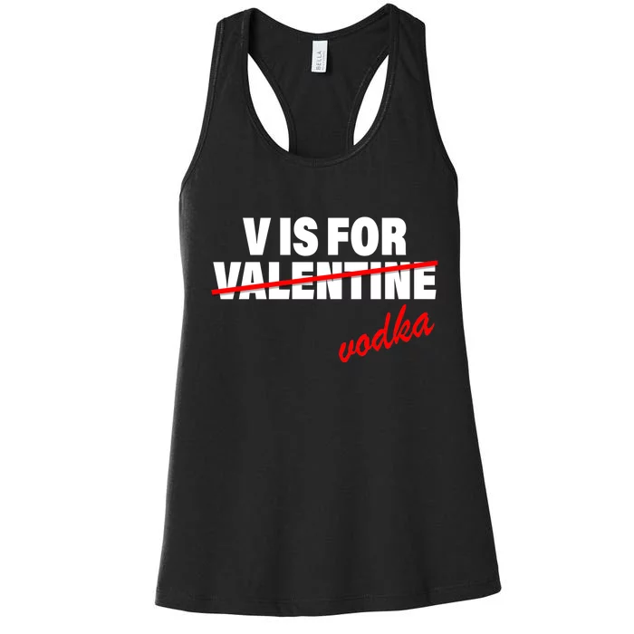 V Is For Val VODKA Women's Racerback Tank