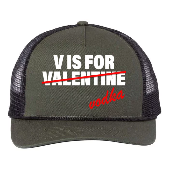 V Is For Val VODKA Retro Rope Trucker Hat Cap