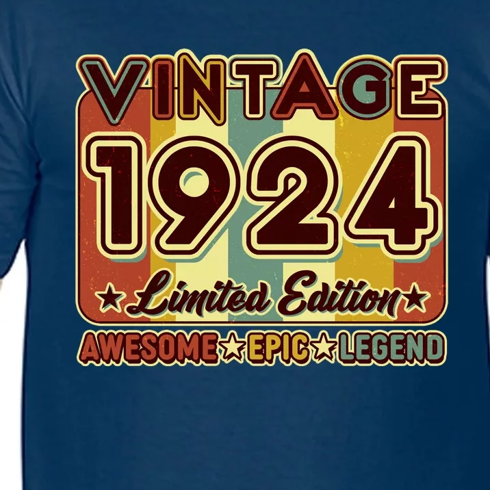 Vintage 1924 100th Birthday Limited Edition Awesome Epic Legend Comfort Colors T-Shirt