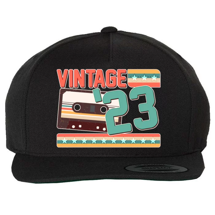 Vintage 1923 100th Birthday Cassette Tape Wool Snapback Cap