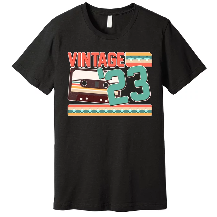 Vintage 1923 100th Birthday Cassette Tape Premium T-Shirt