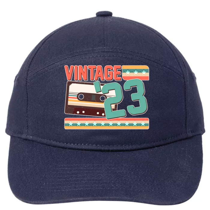 Vintage 1923 100th Birthday Cassette Tape 7-Panel Snapback Hat