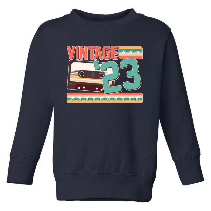 Vintage 1923 100th Birthday Cassette Tape Toddler Sweatshirt