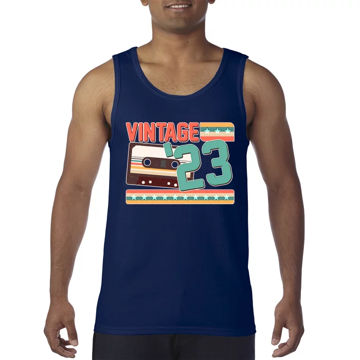 Vintage 1923 100th Birthday Cassette Tape Tank Top