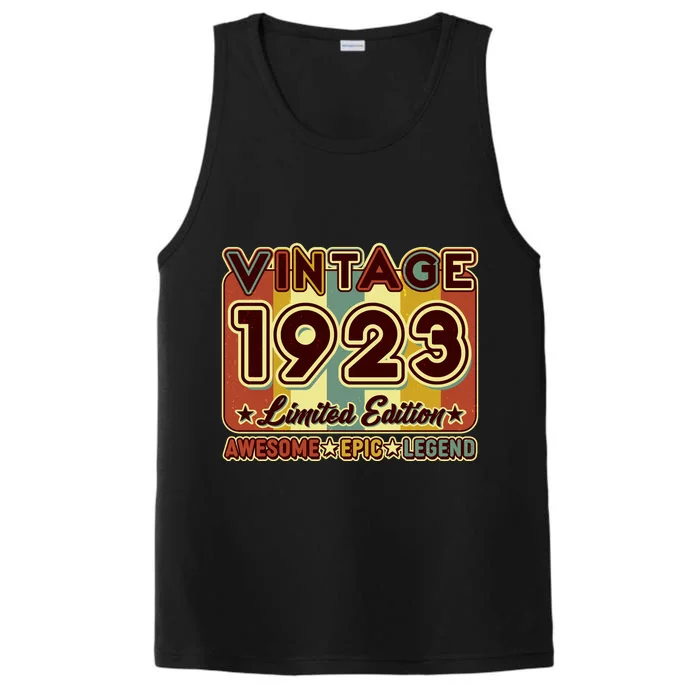 Vintage 1923 100th Birthday Limited Edition Awesome Epic Legend Performance Tank