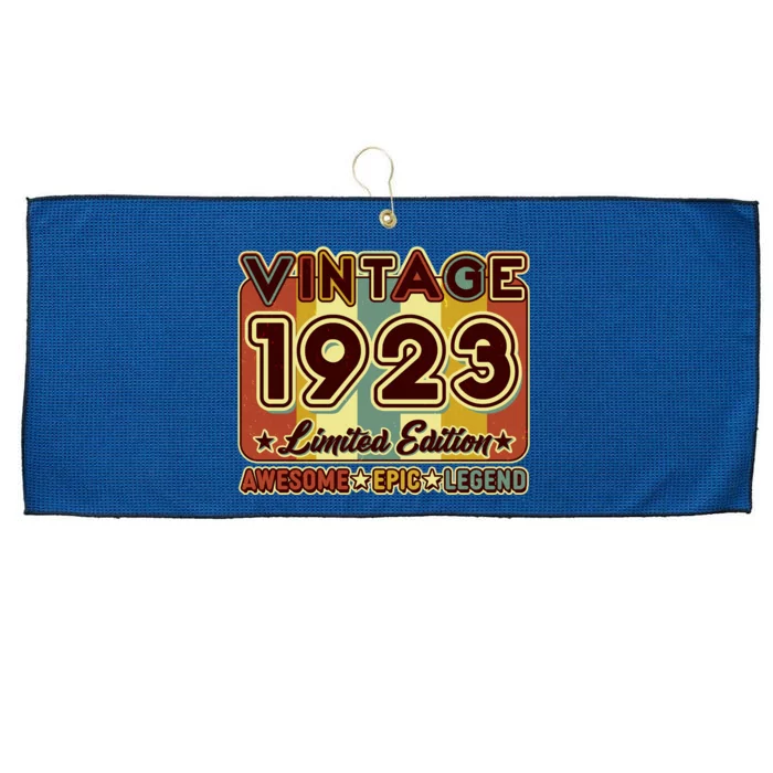 Vintage 1923 100th Birthday Limited Edition Awesome Epic Legend Large Microfiber Waffle Golf Towel