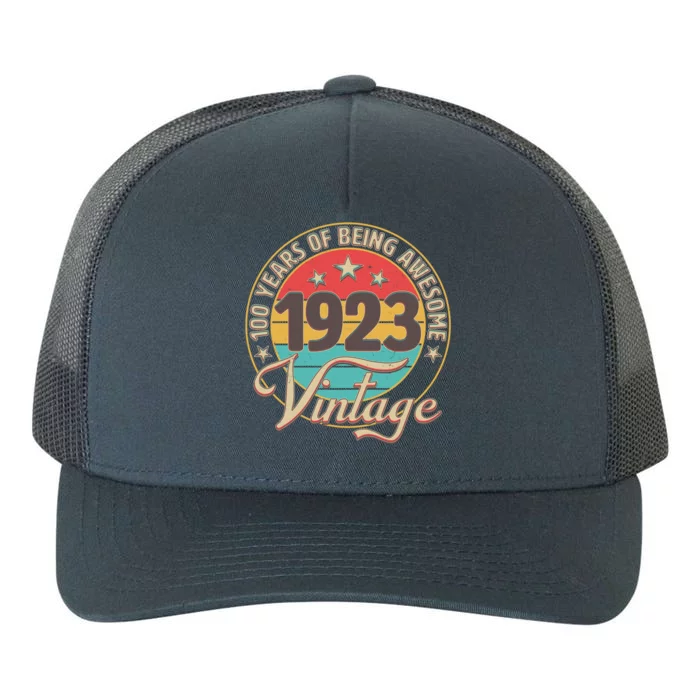 Vintage 1923 100 Years Of Being Awesome Yupoong Adult 5-Panel Trucker Hat