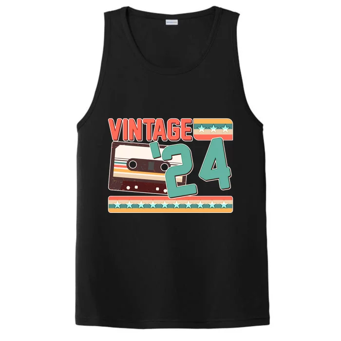 Vintage 1924 100th Birthday Cassette Tape Performance Tank