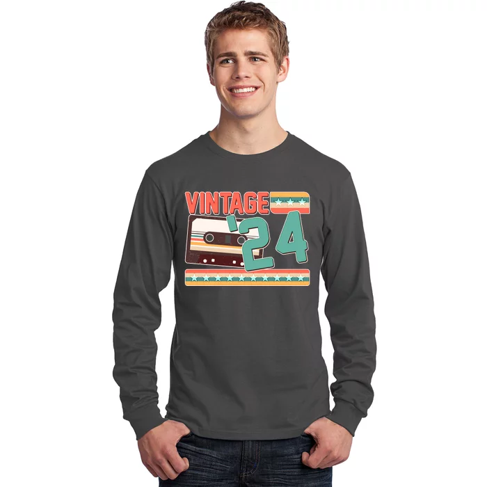 Vintage 1924 100th Birthday Cassette Tape Long Sleeve Shirt