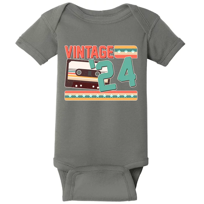 Vintage 1924 100th Birthday Cassette Tape Baby Bodysuit