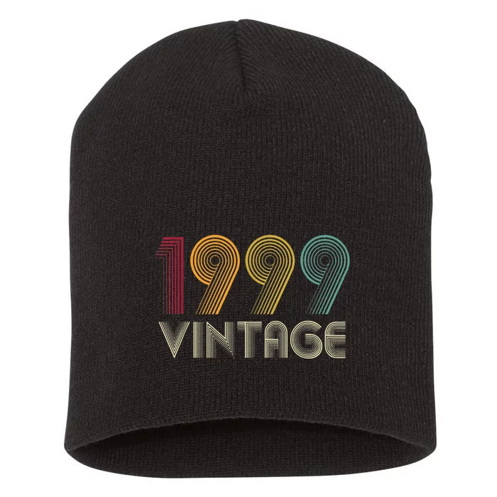 Vintage 1999  24th Birthday Gifts 24 Years Old Short Acrylic Beanie