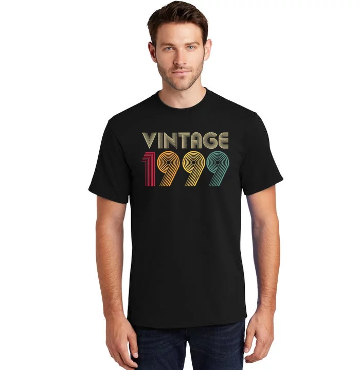 Vintage 1999 25th Birthday 25 Years Old Tall T-Shirt