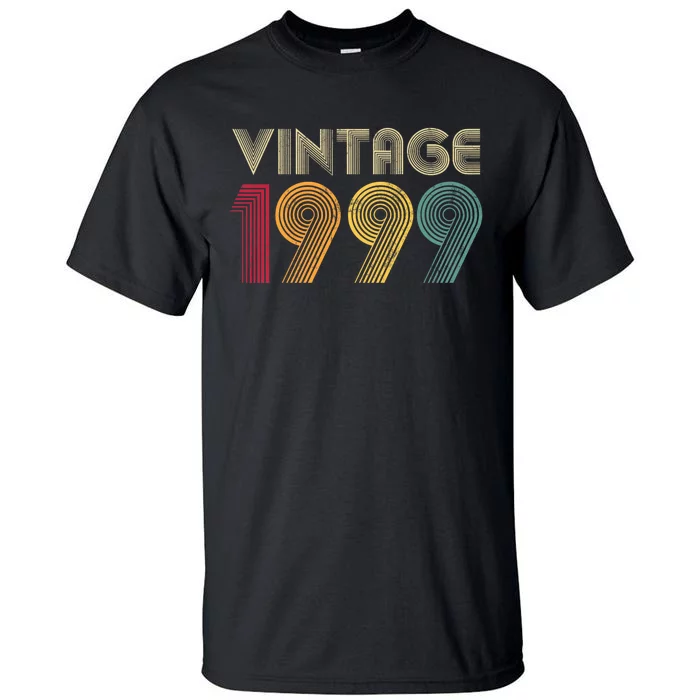 Vintage 1999 25th Birthday 25 Years Old Tall T-Shirt