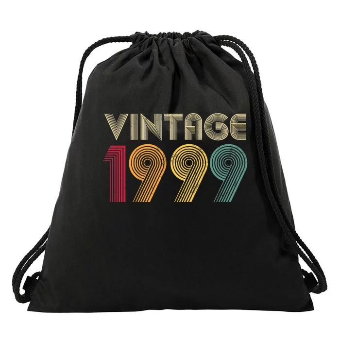 Vintage 1999 25th Birthday 25 Years Old Drawstring Bag