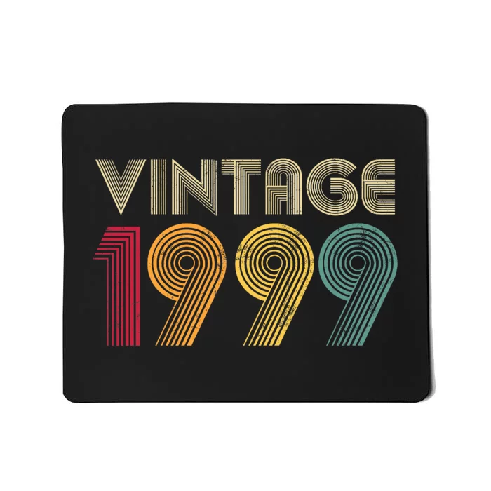 Vintage 1999 25th Birthday 25 Years Old Mousepad