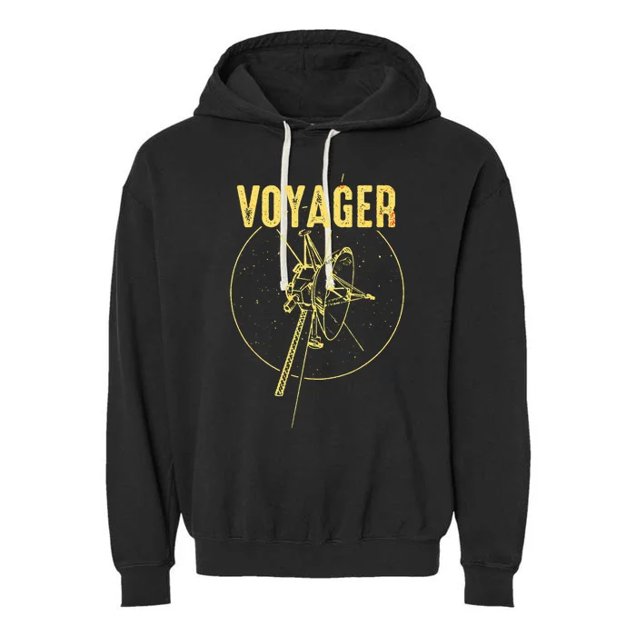 Voyager 1 & 2 Space Probe Solar System Astronomy Spaceflight Garment-Dyed Fleece Hoodie