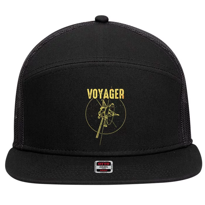 Voyager 1 & 2 Space Probe Solar System Astronomy Spaceflight 7 Panel Mesh Trucker Snapback Hat