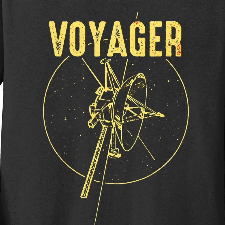 Voyager 1 & 2 Space Probe Solar System Astronomy Spaceflight Kids Long Sleeve Shirt