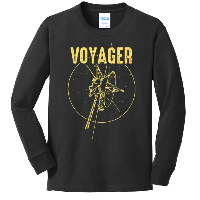 Voyager 1 & 2 Space Probe Solar System Astronomy Spaceflight Kids Long Sleeve Shirt