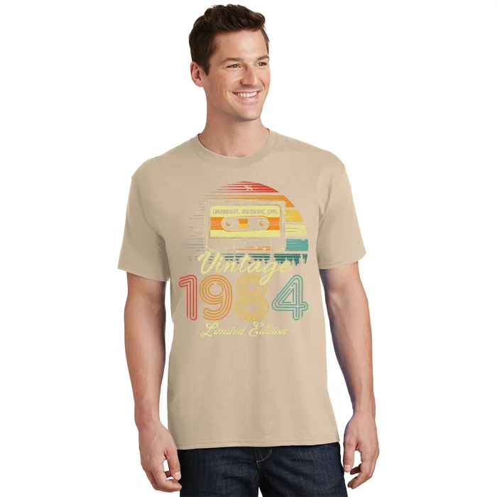 Vintage 1984 39th Birthday Gift 39 Years Old Cassette Tape T-Shirt