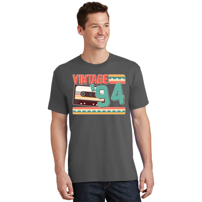 Vintage 1994 30th Birthday Cassette Tape T-Shirt