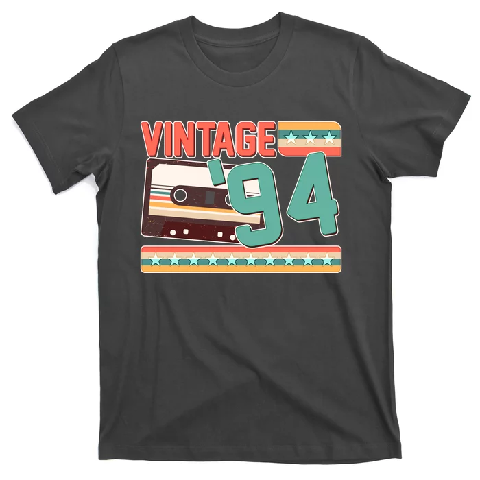 Vintage 1994 30th Birthday Cassette Tape T-Shirt