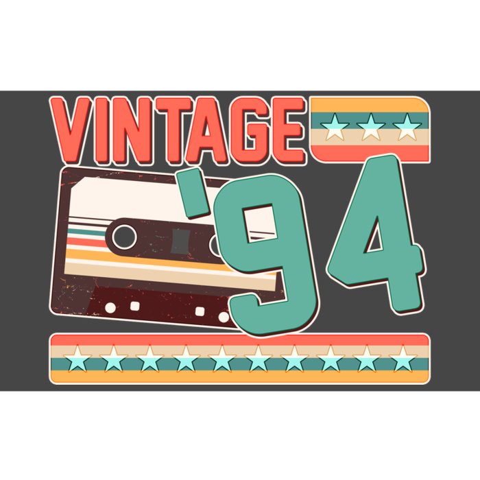 Vintage 1994 30th Birthday Cassette Tape Bumper Sticker