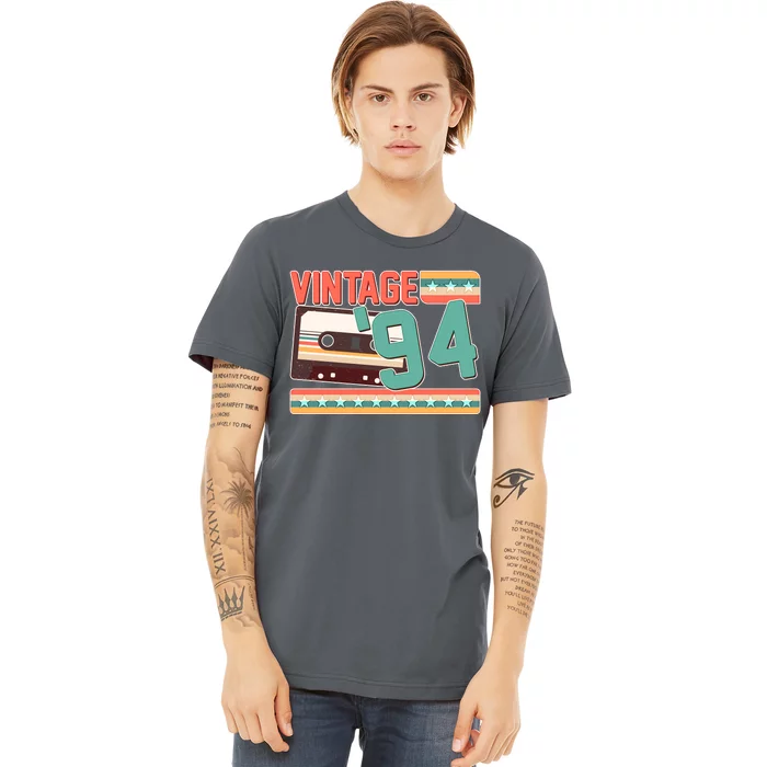 Vintage 1994 30th Birthday Cassette Tape Premium T-Shirt