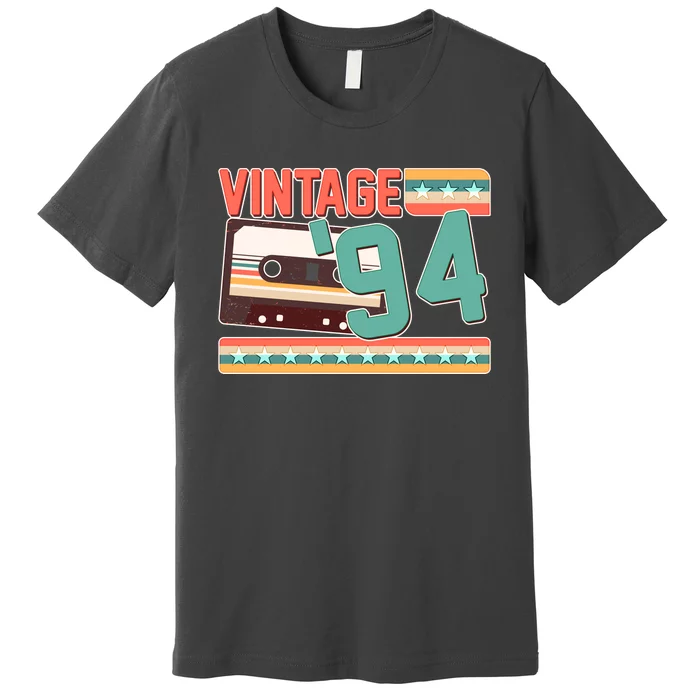 Vintage 1994 30th Birthday Cassette Tape Premium T-Shirt