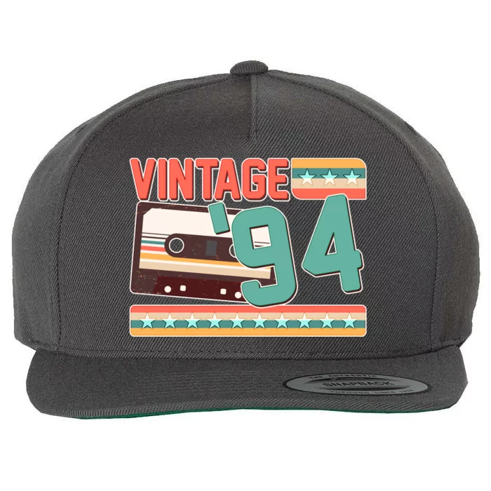 Vintage 1994 30th Birthday Cassette Tape Wool Snapback Cap