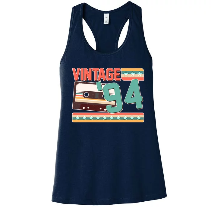 Vintage 1994 30th Birthday Cassette Tape Women's Racerback Tank