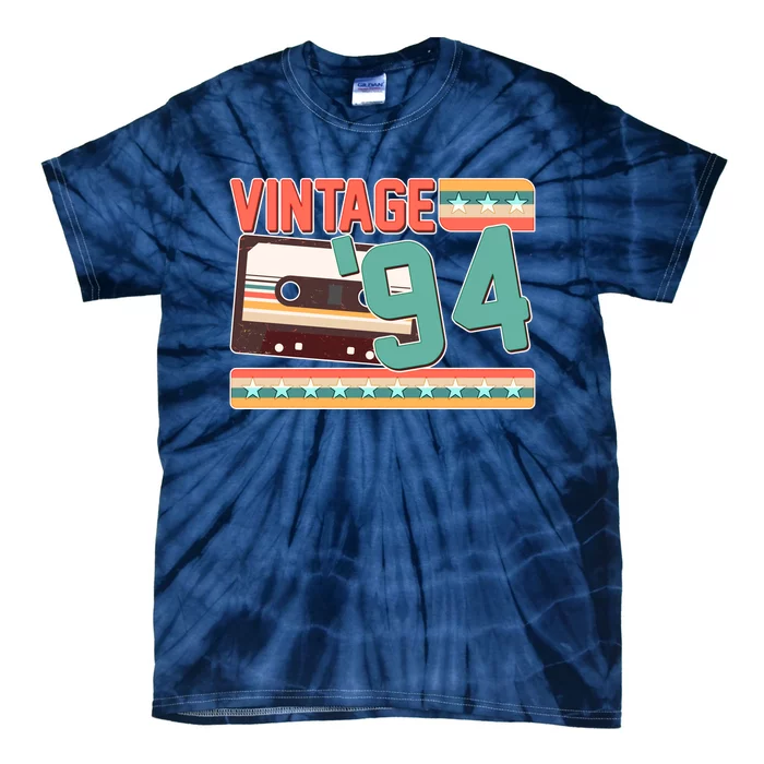 Vintage 1994 30th Birthday Cassette Tape Tie-Dye T-Shirt